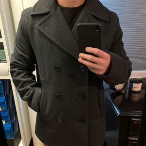 Michael Kors double breasted wool peacoat